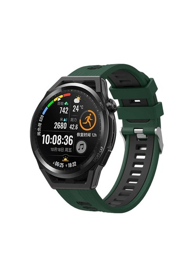 Galaxy Watch Active 2 44mm Krd-55 Uyumlu Frm Kordon Yeşil-siyah