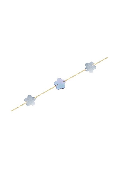 Gülaylar - Altın 14 Ayar Çiçek Bileklik N11.16604 Sarı Altın