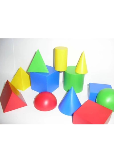Geometrik Cisimler Çok Renkli