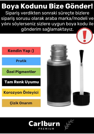 Özel Üretim Suya Dayanıklı Seat Marka Uyumlu Çizik Taş Izi  Onarıcı 20ml Oto Rötuş Boyası