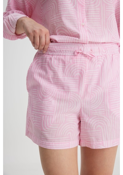 Lee Loose Fit Rahat Kesim Normal Bel %100 Pamuk Pembe Şort Pembe