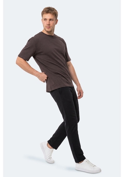 Slazenger Kodex Erkek Oversıze Kahve Tişört