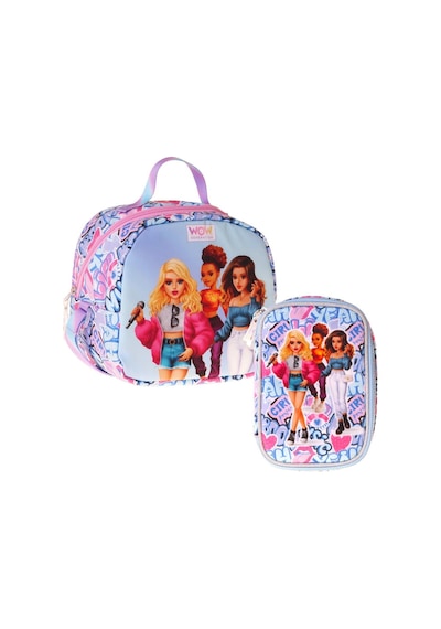 Wow Generation Kız Çocuk Music Lila Thermo Beslenme Çantası Ve Kalemlik Seti - Setwg-w6045 Lila - Mavi
