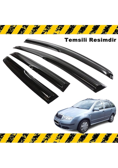 Skoda Fabia Stw Mügen Cam Rüzgarlığı 2000-2009 Arası 4 Lü N11.9483