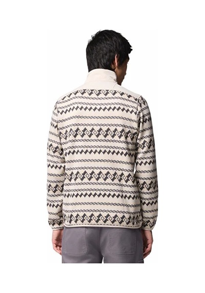 Columbia Sweater Weather Printed Half Zip Iı Kahverengi Erkek Outdoor Polar Ao5809 Kahverengi Koyu