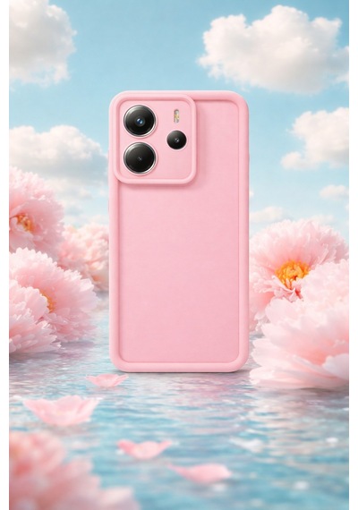 Mi Redmi Note 14 Uyumlu Kamera Çıkıntılı Mat Silikon Telefon Kılıfı Resimdeki