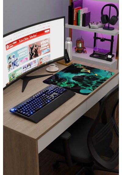 Hades 2 Kaymaz Dikişli Kauçuk Oyuncu Mousepad V5 - 48x40 Xl Gaming Mouse Pad Fare Altlığı