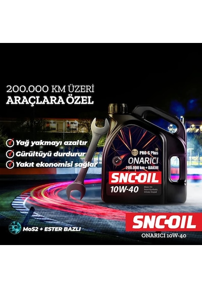Snc-oil Onarıcı 10W-40 200.00 KM+Bakım Motor Yağı 4 L