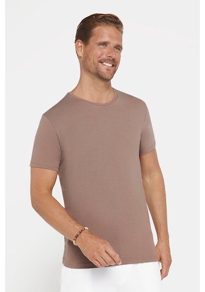 Tudors Erkek Slim Fit Dar Kesim Pamuklu Likralı Esnek Kumaş Basic Kahverengi Bisiklet Yaka Tişört-31217 Kahverengi Tudors Erkek Slim Fit Dar Kesim Pamuklu Likralı Esnek Kumaş Basic Kahverengi Bisiklet Yaka Tişört-31217 Kahverengi