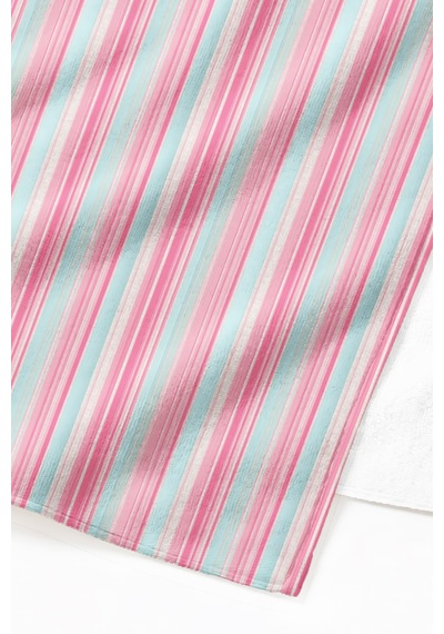 Çizgili Pastel Renkli Plaj Havlusu - Pembe Mavi Çizgi Havuz Deniz Banyo Hızlı Kuruyan Sahil Örtüsü Kumlu Melisa