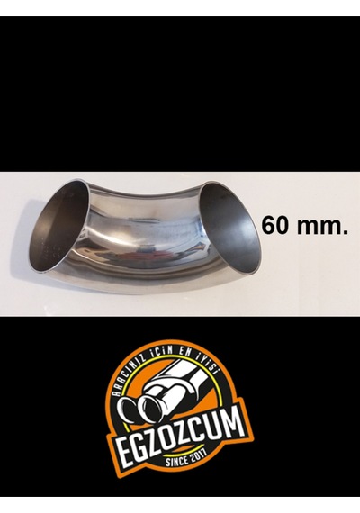 Paslanmaz Krom Dirsek Boru 60 Mm.