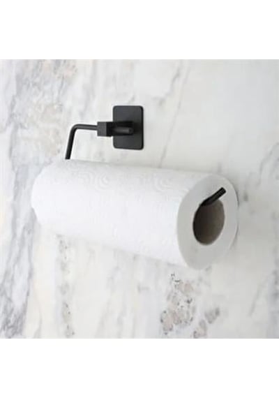 Kendiliğinden Yapışkanlı Siyah Paslanmaz Metal Rulo Havluluk Aparat Çok Renkli