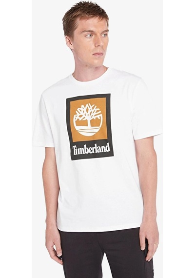 Timberland Colored Short Sleeve Erkek Beyaz T-shirt Tb0a5qs21001 Beyaz
