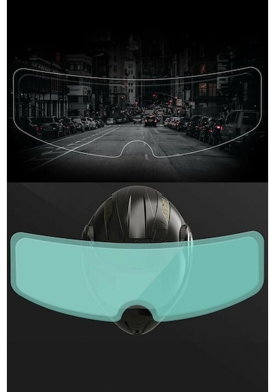Thentech Kask Yağmur Önleyici Kask Şeffaf Yağmur Önleyici Su Tutmaz Şeffaf Yağmur Suyu Önleyici
