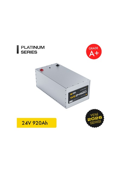 Werer Energy 24V 920Ah LiFePO4 Platinum Series Bluetooth'lu Lityum Demir Fosfat Akü