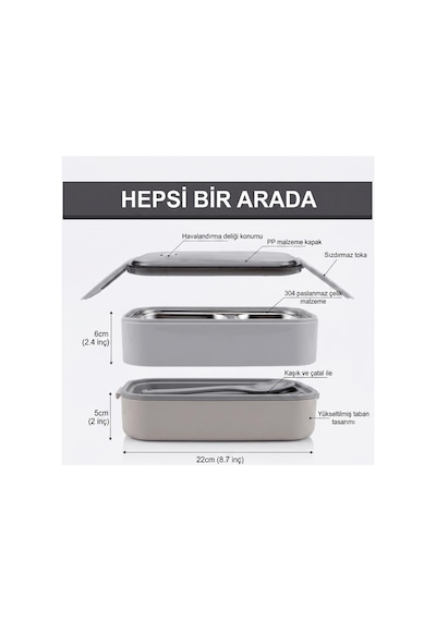 Vagonlife Bl50002-2 Pembe 1400 Ml 3 Bölmeli Paslanmaz Çelik Lunch Box Beslenme Kabı Çok Renkli