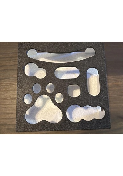 Buradabulabilirsin 3d Baskı Kedi Zeka Oyuncağı Yavaş Yeme Aktivite Kutusu Tuğla Desenli Ödül Mama Bulmaca Siyah Beyaz Bbz