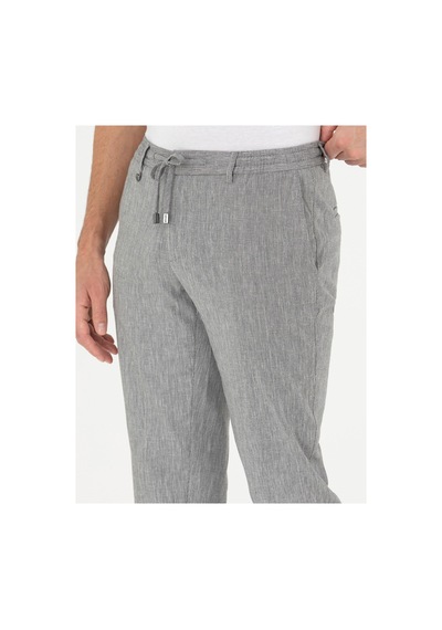 Pierre Cardin Gri Ex. Slim Fit Keten Karışımlı Kumaş Pantolon 50284934-vr024 Gri - Vr024