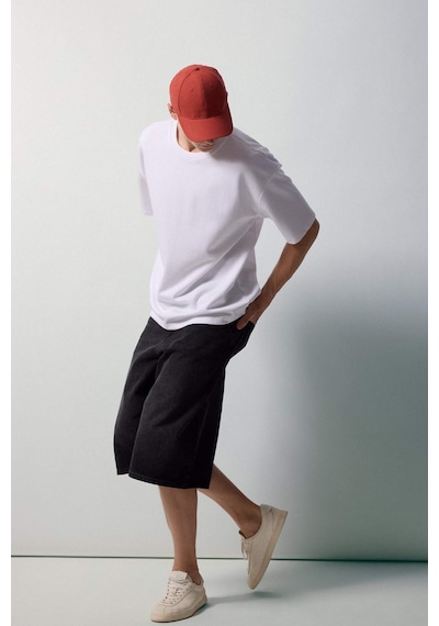 Defacto Super Baggy Fıt Siyah Bermuda Şort I3977ax26hsnm40 Siyah-nm40