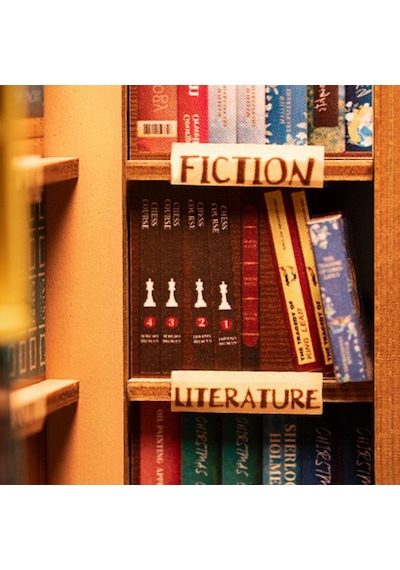 Rolife Tgb07 Kitapçı Bookstore Kitap Köşesi Book Nook Dıy Minyatür Maket Model Seti Mini Dollhouse 3d Model Kit Detaylı Dekoratif Hobi Seti 3d Puzzle Tiny House