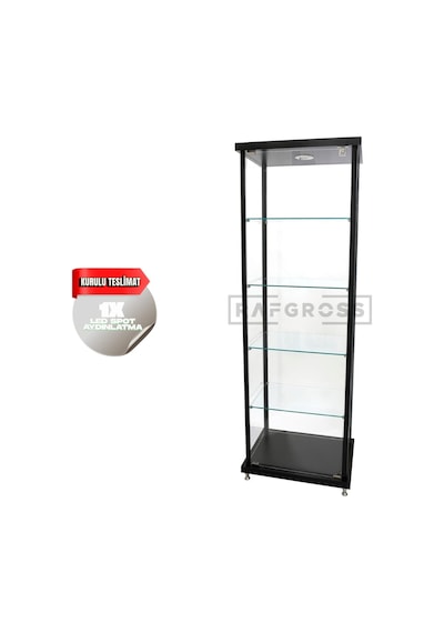 Kurulu Teslimat,camlı Dolap, Camlı Vitrin 30 x 50 x 175 CM