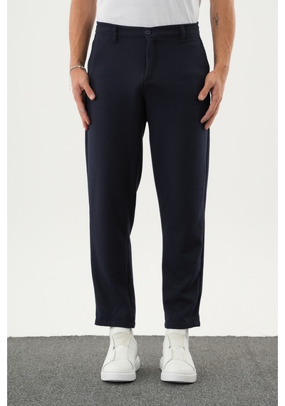 Redline Arden Kışlık Kalın Slim Fit Kemerli Erkek Pantolon Lacivert