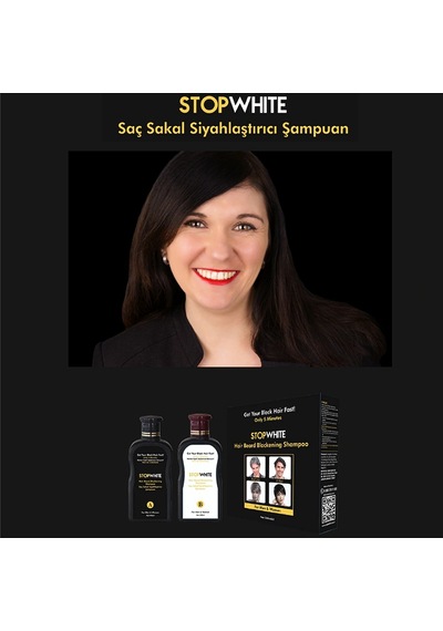 Stop Whıte Saç Sakal Siyahlaştırıcı Şampuan Seti 400 Ml (480877199)