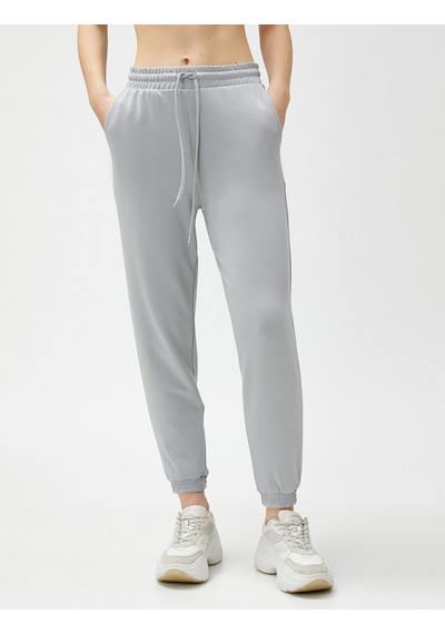 Koton Modal Karışımlı Jogger Eşofman Altı Gri 3sak40181nk 3SAK40181NK033 Gri