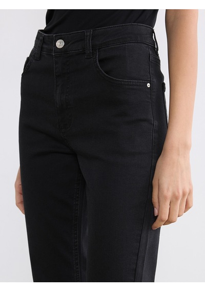 Lcwaıkıkı Classic Siyah Flare Kadın Jean Pantolon