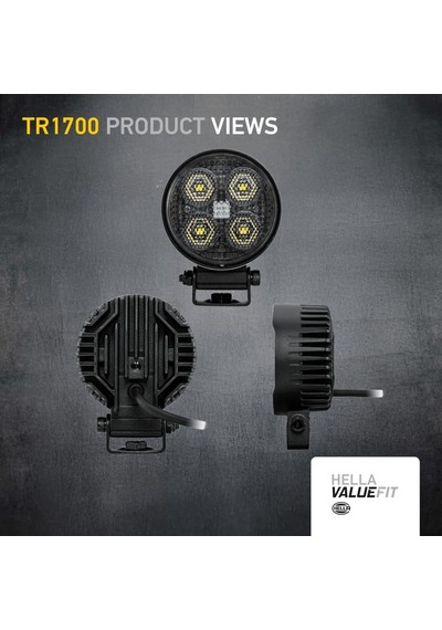 Hella Led-çalışma Farı Tr1700-24/12v - 1700lm - Vidalanmış/montaj - Hareketli Montaj Barı - Yakın Alan Aydınlat