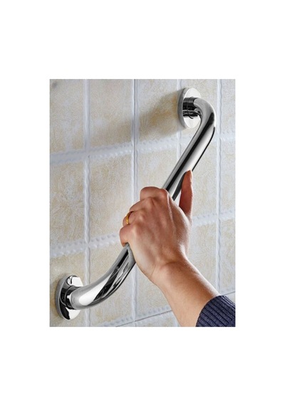 Krom Renkli Banyo Tutamağı Tutacağı Engelli Tutunma Barı 40 Cm - 609598858 Diğer