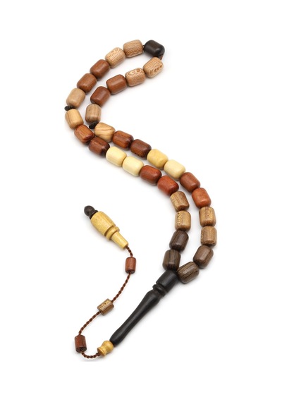 Karma Ağaç Tesbih 8 X 11 Mm Kapsül Kesim - T-1822