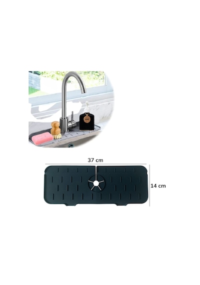 Buffer Lavabo İçin Silikon Esnek Mat Musluk Sapı Damlama Tutucu Raf Mutfak Tezgahı Sıçrama K
