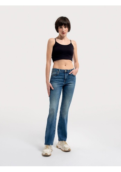 LOFT Flare Slim Fit Kadın Pantolon Lf2036029 Q1.v1 Denim