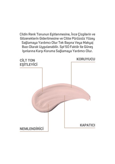 Cliniclab Cilt Tonu Eşitleyici Nemlendirici Koruyucu ve Kapatıcı Özellikli CC Krem SPF50 30 ML