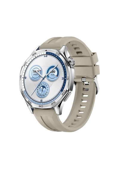 Sneezy Huawei Watch Gt5 46mm İle Uyumlu Spor Silikon Metal Tokalı Soft Saat Kordonu