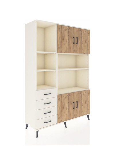 Hyperion Dolap 8 Raflı 4 Çekmeceli 4 Kapaklı 132x44x195 Aytaş... Aytaşı