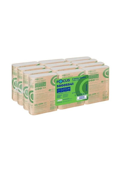Focus Optimum Z Katlama Kağıt Havlu Çift Katlı 20 X 20 Cm 150 Yaprak - 12 Adet