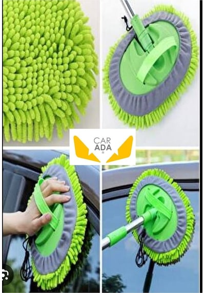 Çok Fonksiyonlu 2 In 1 Mikrofiber Araba Yıkama Fırçası Teleskopik Uzun Saplı Detay Fırçası