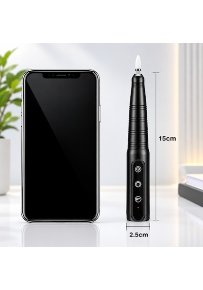 Hpytech Şarjlı Elektrikli Tırnak Törpüsü 1200mah Kablosuz Manikür Pedikür Cihazı Profesyonel Tırnak Bakım