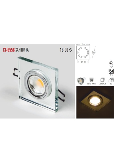 Cata Ct-6556 Cam Spot Kasa Sardunya - Spot Dahil Değildir(408152134)