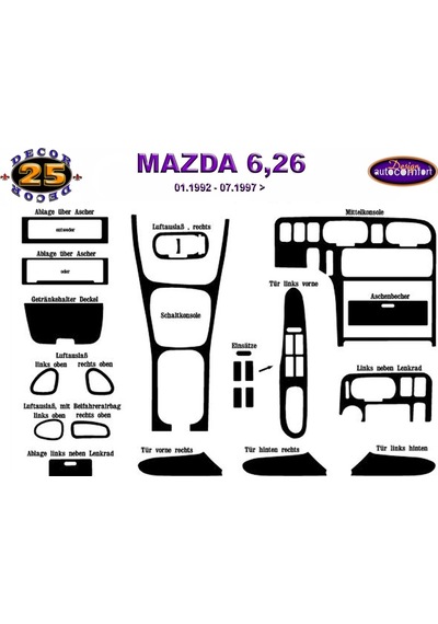 Mazda Pick-Up Konsol/Maun Kaplama 1999+ 12.Prç (522053740)