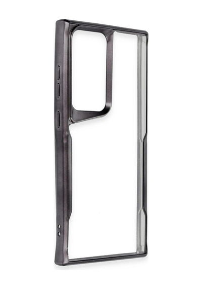 Samsung Galaxy Uyumlu S25 Ultra Kılıf Boyi Silikon Kapak - Siyah İtdark41833