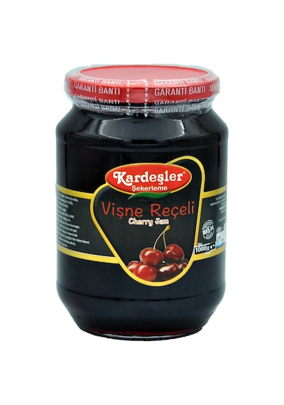 Kardeşler Şekerleme Vişne Reçeli Cam Kavanoz 1 KG