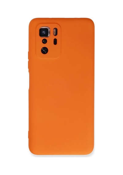 Xiaomi Poco X3 Gt Uyumlu Kılıf Nano İçi Kadife Silikon - Turuncu