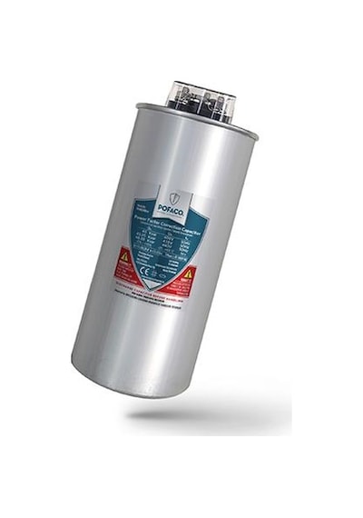 Pofaco Silindir Trifaze Kondansatör 40 Kvar 400-440v