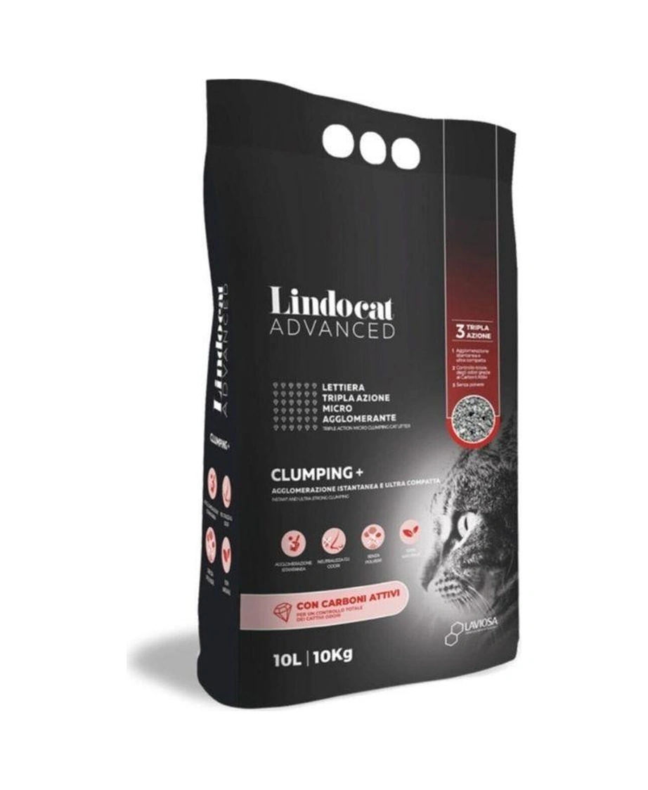 Lindocat Advanced Aktif Karbonlu Ekstra Topaklanan Bentonit Kedi Kumu 10 Lt