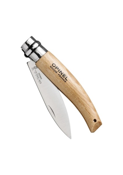 Opinel İnox 8 No Kayın Saplı Paslanmaz Bağ Kamp Çakısı Çok Renkli