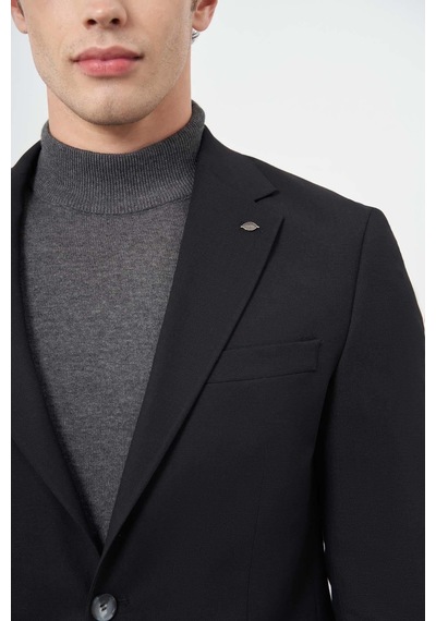 İmza Siyah Armürlü Mono Yaka Tam Astar Esnek 6 Drop Slim Fit Classic Takım Elbise 1001245175 Siyah İmza Siyah Armürlü Mono Yaka Tam Astar Esnek 6 Drop Slim Fit Classic Takım Elbise 1001245175 Siyah