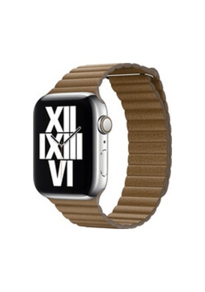 Apple Watch Uyumlu Ultra 49mm Kordon Krd-09 Deri Lop Strap Kayış - Kahverengi
